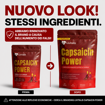 Livitalis Capsaicin Power™ — Softgel al Peperoncino di Cayenna
